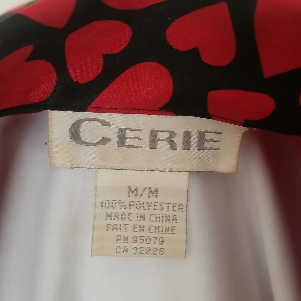 Valentine Heart Satin Sleep Shirt - Picture 4 of 4